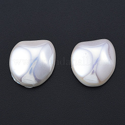 ABSプラスチックパール調カボション  ナゲット  乳白色  19x17.5x7mm&nbsp;KY-N015-29