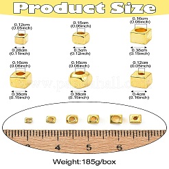6 Styles Alloy Spacer Beads&nbsp;FIND-CJ0003-50
