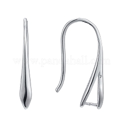 Anti-Tarnish Rhodium Plated 925 Sterling Silver Earring Hooks&nbsp;STER-K168-116P