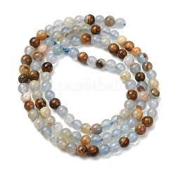 Natural Blue Calcite Beads Strands&nbsp;G-K427-A01-4mm