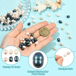90Pcs 3 Colors Large Hole Pearl Beads&nbsp;PEAR-YW0001-54