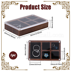 Wood Magnet and Velvet Storage Cuboid Box&nbsp;CON-WH0200-06D