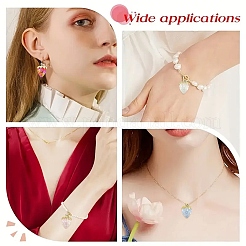 Transparent Acrylic with Alloy Pendants&nbsp;TACR-YW0003-14A