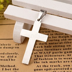 Latin Cross 304 Stainless Steel Pendants&nbsp;STAS-I035-22