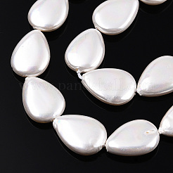 Electroplate Natural Freshwater Shell Beads Strands&nbsp;SHEL-R049-026A