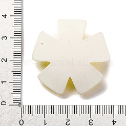 樹脂カボション  アクリルと  笑顔の花  ゴールド  33.5x34.5x10mm&nbsp;OACR-Q055-04C