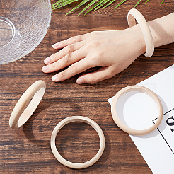 12Pcs Unfinished Wood Bangles&nbsp;BJEW-AR0001-07