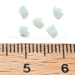 ガラスビーズ  三角ビーズ  ダイヤモンドビーズ 透明クリスタル 尖ったビーズ  ミディアムアクアマリン  3x3x2mm  穴：0.8mm&nbsp;LS-GLAA-D300-01F