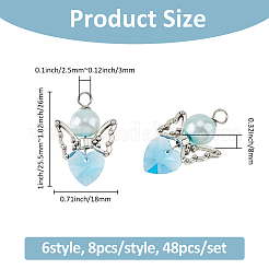 Glass & Alloy Pendant&nbsp;PALLOY-FH00045