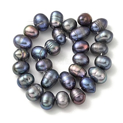 Dyed Natural Cultured Freshwater Pearl Beads Strands&nbsp;PEAR-A006-29A