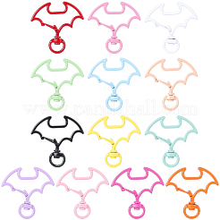 26Pcs 13 Colors Spray Printed Alloy Swivel Clasps&nbsp;FIND-SC0017-68