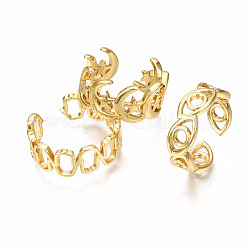 Brass Cuff Rings&nbsp;RJEW-N035-014-NF