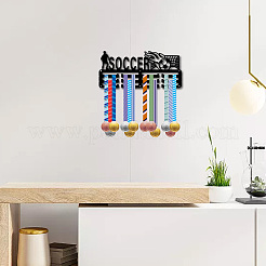 Sports Theme Iron Medal Hanger Holder Display Wall Rack&nbsp;ODIS-WH0055-286