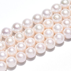 Natural Cultured Freshwater Pearl Beads Strands&nbsp;PEAR-N016-10A