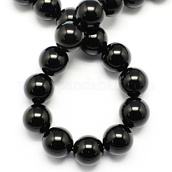 Natural Obsidian Bead Strands&nbsp;X-G-R173-14mm-02