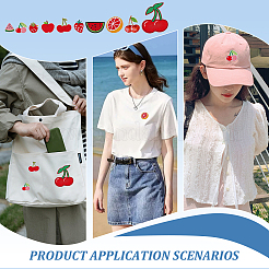 20Pcs 20 Styles Fruits Computerized Embroidery Cloth Iron on/Sew on Patches&nbsp;PATC-AR0001-18