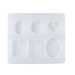 Rectangle & Heart & Oval DIY Silicone Molds&nbsp;X-SIMO-H019-04E