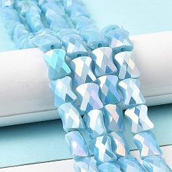 AB Color Plate Glass Beads Strands&nbsp;EGLA-P051-06A-B07