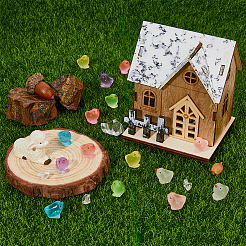 120Pcs 8 Colors Luminous Resin Chick Display Decoration&nbsp;RESI-DC0001-29