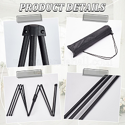写真用折りたたみ式鉄製ディスプレイイーゼル2個  ブラック  70~110cm&nbsp;ODIS-WH0030-349