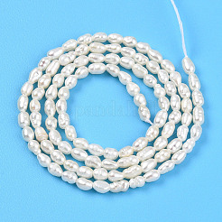 Natural Cultured Freshwater Pearl Beads Strands&nbsp;PEAR-N012-02Y-01