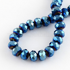 Electroplate Glass Bead Strands&nbsp;EGLA-R080-12mm-M
