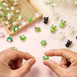 12Pcs 6 Styles Handmade Lampwork Beads&nbsp;LAMP-SZ0001-65