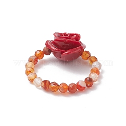 Natural Carnelian Finger Rings&nbsp;RJEW-TA00212