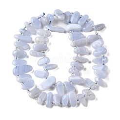 Natural Blue Lace Agate Beads Strands&nbsp;G-J403-03