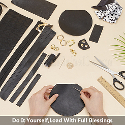 DIY Imitation Leather Women's Shoulder Bag Making Kit with Including Bag Straps&nbsp;DIY-WH0570-05B