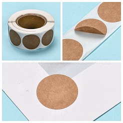 自己接着クラフト紙ラベルタグステッカー  フラットラウンド  ペルー  25mm  500PCS /ロールについて&nbsp;DIY-WH0083-C02
