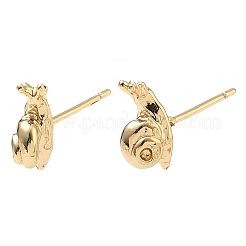 Brass Stud Earrings for Women&nbsp;EJEW-F403-05G