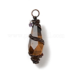 Natural & Synthetic Gemstone Pointed Big Pendants&nbsp;G-G860-03R