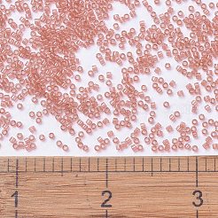 MIYUKIデリカビーズ  シリンダー  日本製シードビーズ  11/0  （db1412)透明サーモン  1.3x1.6mm  穴：0.8mm  約20000個/袋  100 G /袋&nbsp;SEED-J020-DB1412