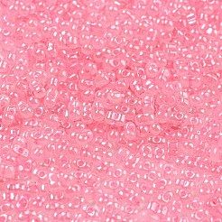 セイロンガラスシードビーズ  ピーナッツ  パールピンク  4~4.5x2~2.5x2~2.5mm  穴：0.8~0.9mm  約10000個/ポンド&nbsp;SEED-K009-02B-40