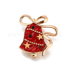 Christmas Alloy Rhinestone Lapel Pins for Backpack Clothes&nbsp;LS-JEWB-C052-01B-KCG