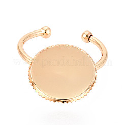 Brass Cuff Ring Findings&nbsp;KK-N276-03A-G