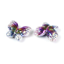 UV Plating Printed Opaque Acrylic Beads&nbsp;LS-PACR-N017-05B