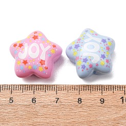 オペーク樹脂カボション  ジョイスター  ミックスカラー  22x21x14mm&nbsp;RE-CBA0EC6-11