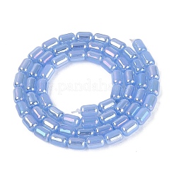 Electroplate Imitation Jade Glass Beads Strands&nbsp;EGLA-Q132-03A-B04