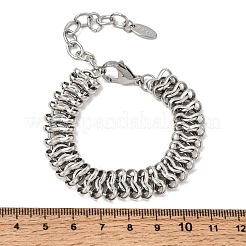 12mm 316Lサージカルステンレススチール製リンクチェーンブレスレット  変色なし  ステンレス鋼色  6.50インチ（16.5cm）&nbsp;SA-CBAB122-04P