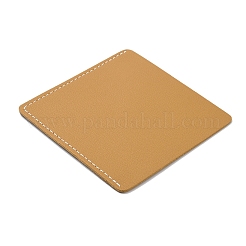 コルクのしおり  PUレザー刺繍ブックマーク  コーナーページマーカー  正方形  花  9.5x9.5x0.25cm&nbsp;OFST-WH0002-45B