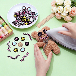 180Pcs 5 Styles Felt Craft Doll Decorations&nbsp;DIY-NB0016-20