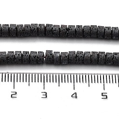 天然溶岩岩ビーズ連売り  艶消し  ディスク  ヒシビーズ  4~4.5x2mm  穴：1mm  約162個/連  15.94''（40.5センチメートル）&nbsp;G-H303-C12