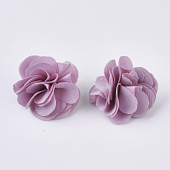 布地ペンダントパーツ  アクリルパーツ  花  プラム  25~30x28~35mm  穴：2mm&nbsp;FIND-P026-D19-1