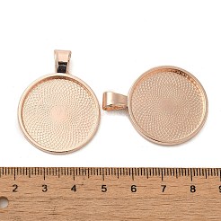 Tibetan Style Alloy Pendant Cabochon Settings&nbsp;TIBE-R295-055RG-RS