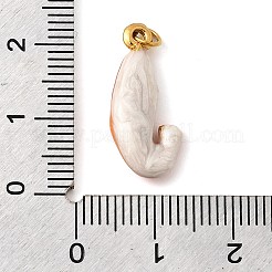 304 Stainless Steel Enamel Pendants&nbsp;STAS-B093-33G-06