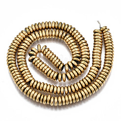 Electroplate Non-magnetic Synthetic Hematite Beads Strands&nbsp;G-T114-88B-G