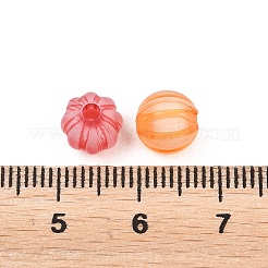 Frosted Transparent Acrylic Pumpkin Beads&nbsp;FIND-B065-05A