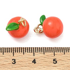 Brass Enamel Pendants&nbsp;KK-F933-14G-02